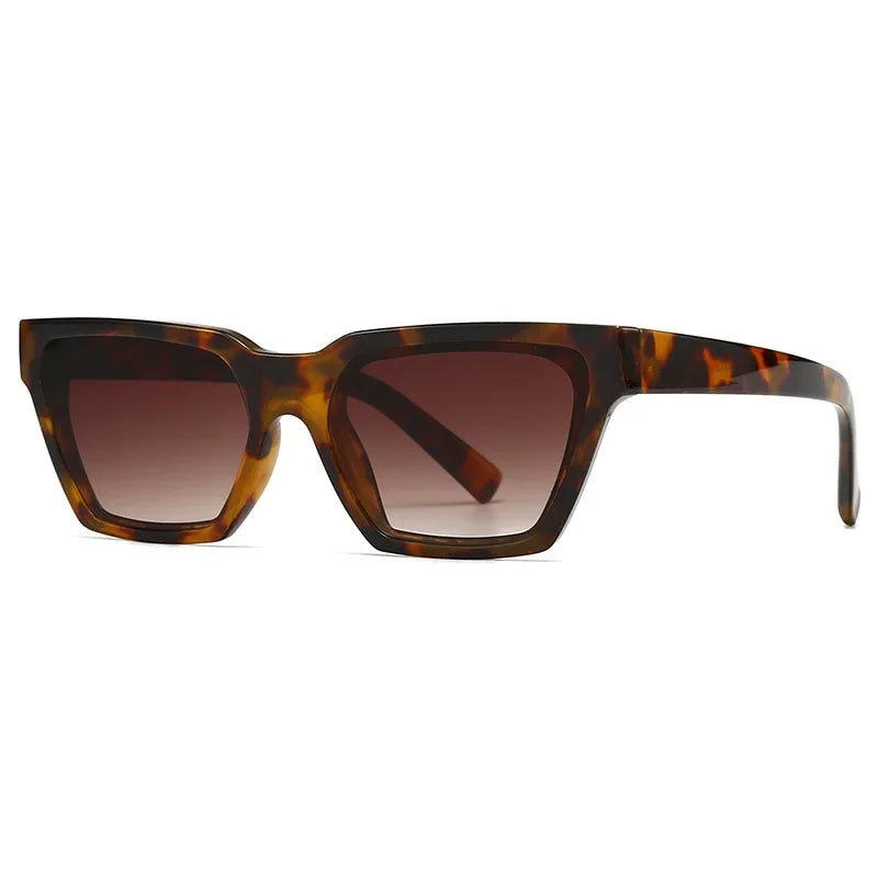 JNPCXI Cat Eye Sunglasses Women Fashion Multicolor Orange Shades UV400 Men Trending Gradient Sun Glasses
