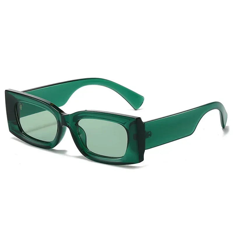 JNPCXI Ins Popular Fashion Square Candy Color Women Sunglasses Retro Gradient Yellow Men Shades UV400 Sun Glasses