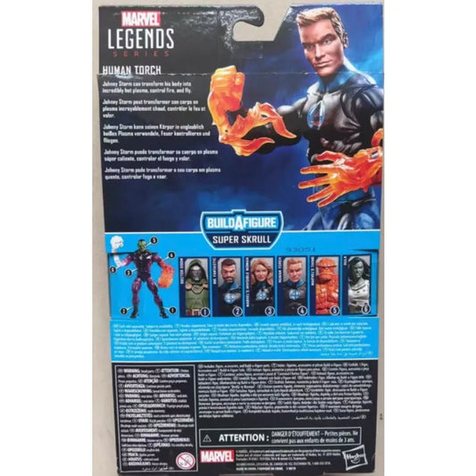 Original Hasbro Marvel Legends Series Fantastic Four HUMAN TORCH Action Toy Figure Model