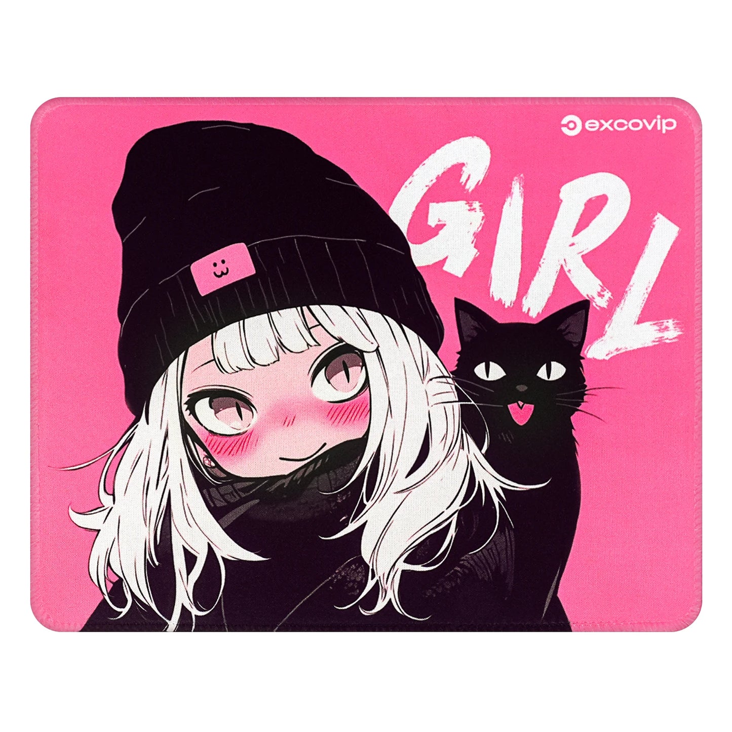 EXCO Gaming Mouse Pad with Stitched Edge Non-Slip Rubber Base Computer Mousepad Small for Office Home Laptop Portable Durable