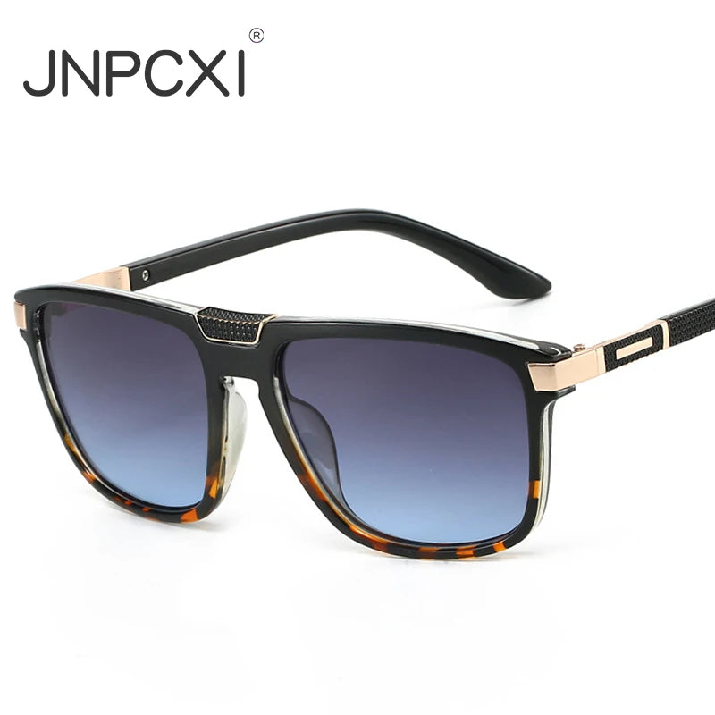 JNPCXI New Ins Popular Fashion Gradient Women Sunglasses Black Leopard Shades UV400 Trending Men Outdoor Sun Glasses