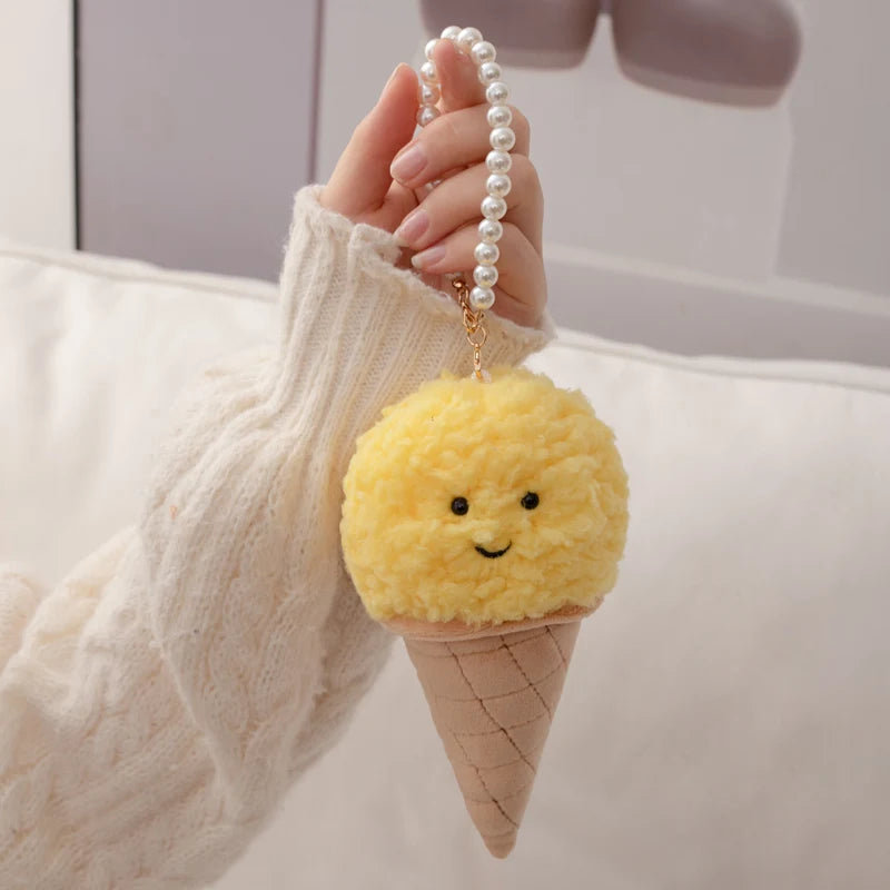 Cute Cartoon Ice cream Plush Toy Stuffed Food Snack Pillow Cushion Cone Kids Toys Kawaii Room Decor Birthday Gift for Kids