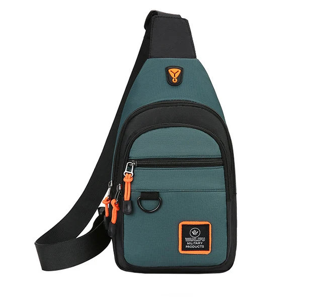 Men's Chest Casual Messenger Bag, Multifunctional Crossbody Shoulder Sling Bag