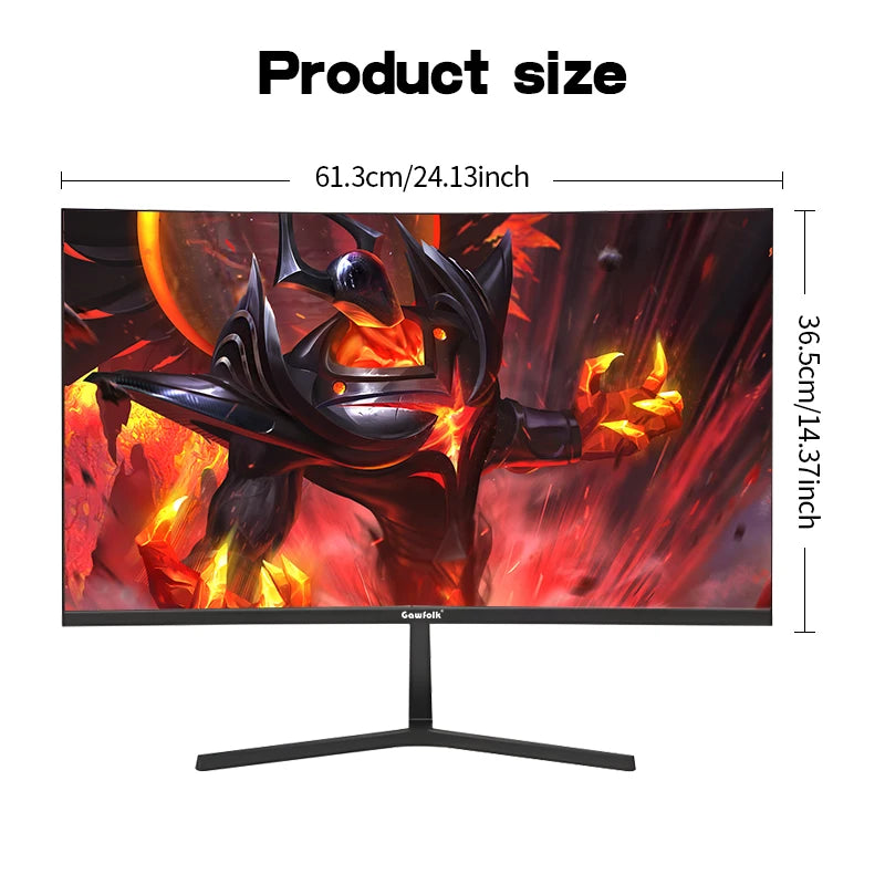 27"  Curved Gaming Monitor,144Hz/180Hz PC Monitor Full HD 1080P 1800R Display