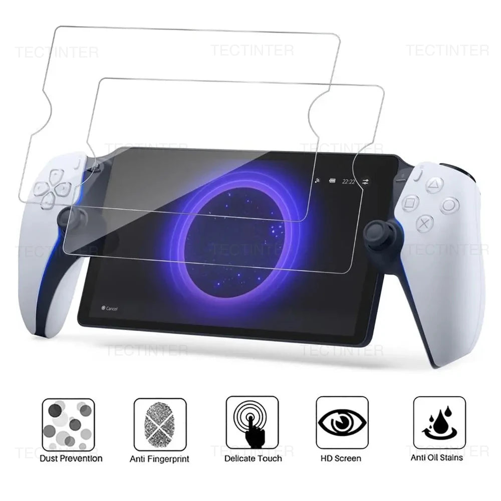 2 Pack Protector Film Sony PlayStation PS5 Handheld Anti-Scratch Tempered Glass