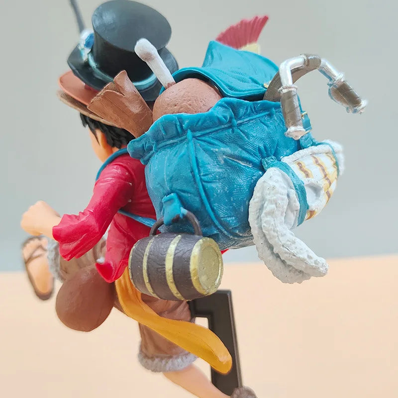 Bandai One Piece Figure Luffy 3 Brothers 3PCS/Set Of Sabo Ace Luffy Anime Model