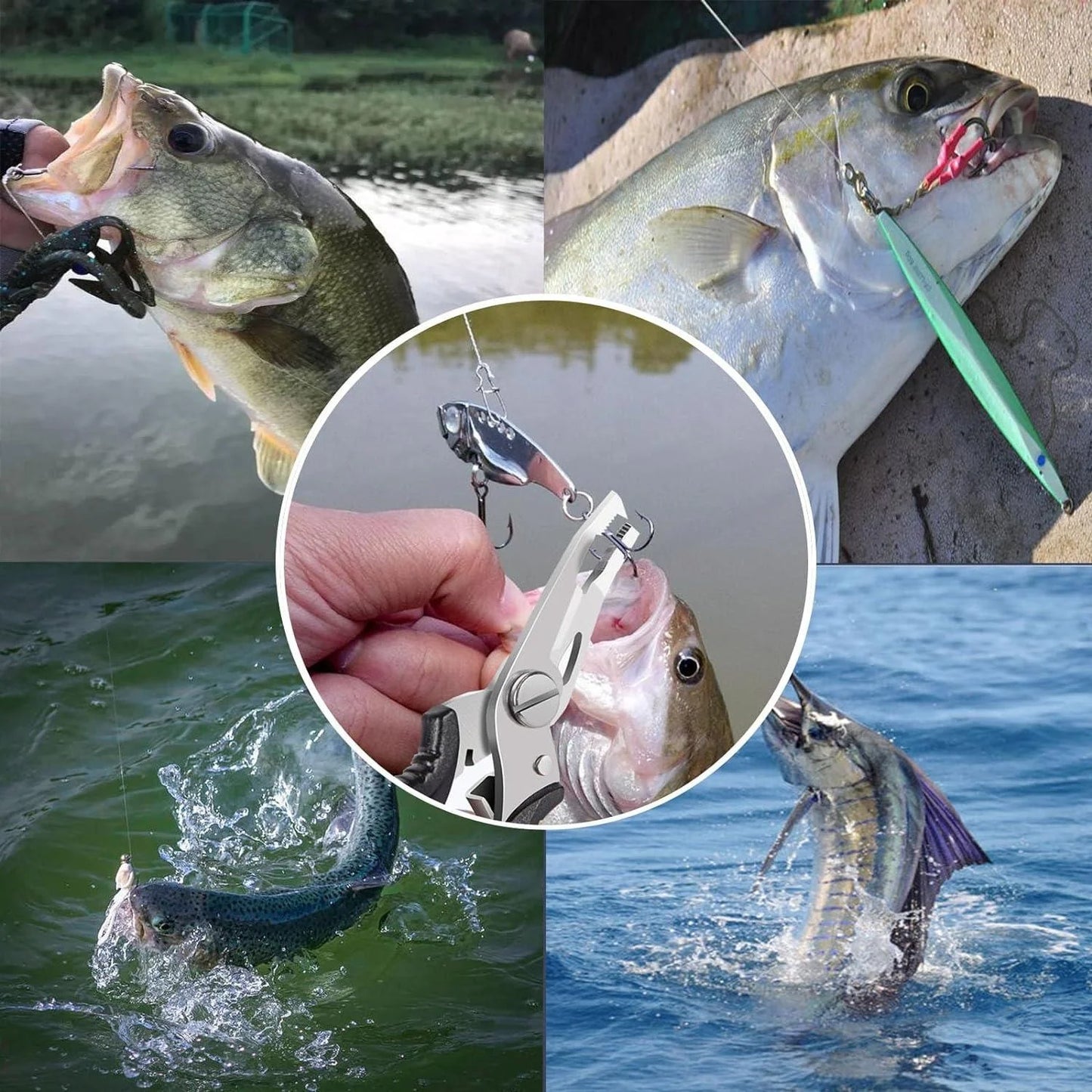 Fishing Plier Scissor Braid Line Lure Cutter Hook Remover etc. Fishing Tackle Tool Cutting Fish Use Tongs Multifunction Scissors