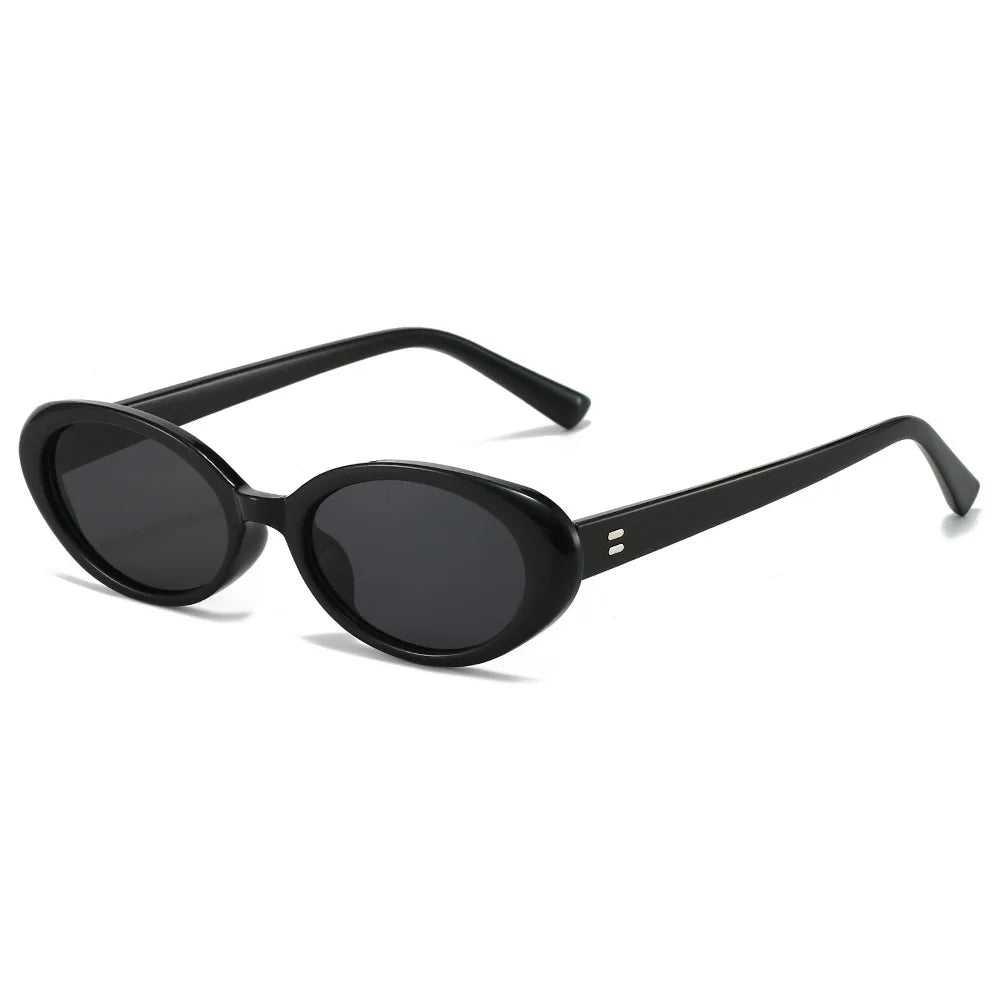 JNPCXI Small Oval Sunglasses for Women's Vintage Design Sun Glasses Shades Female Sexy Retro Punk Men Outdoor Trendy Eyewear