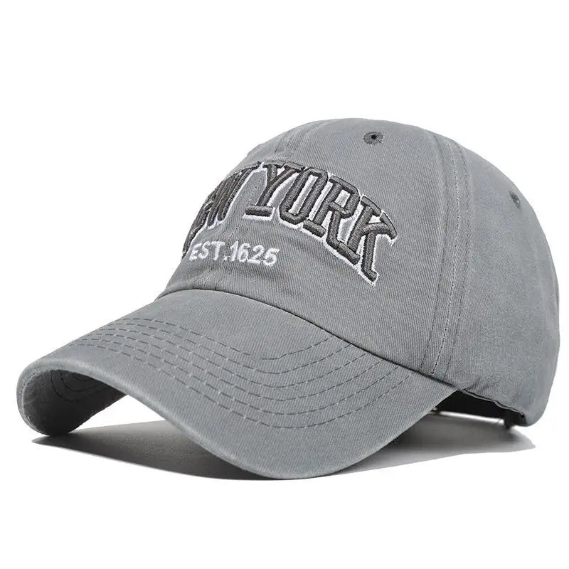 NEW YORK Embroidery Baseball Caps, Outdoor Casual Sun Hats ,Sports Washed Hats