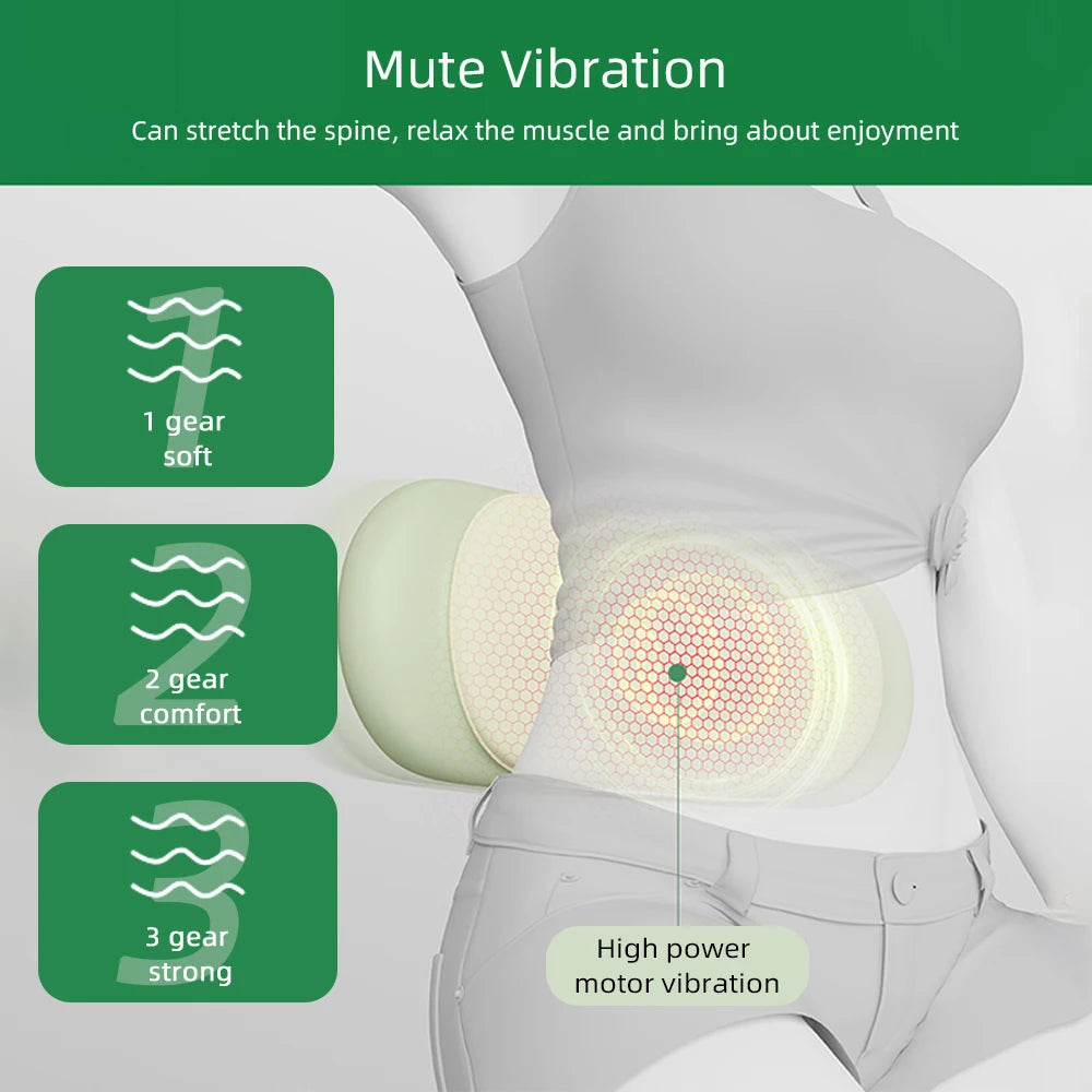 Electric Waist Traction Massager Height Adjustable Up Down Airbag Vibration Lumbar Massager Waist Spine Support Massage Machine