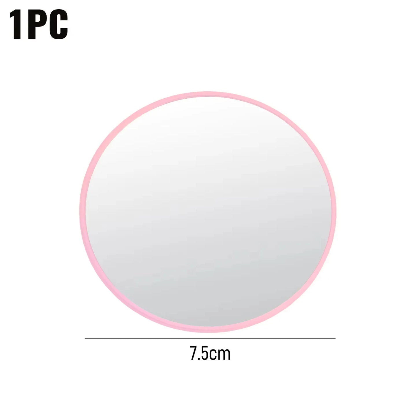 1pc Mini Round Mirror Travel Selfie Mirrors Portable Convex Wide-angle Spherical Mirror for Photography Traveling Accessories