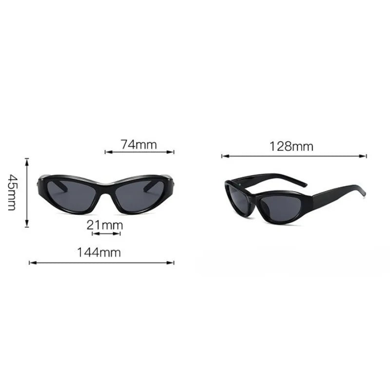 Pink Blue Barrier Glasses Futurist Cyberpunk Fashion Glasses  Pink Lens Suitable for Screen Sports and Street Wear Glasses
