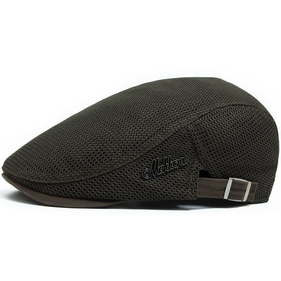 Fashion Men Beret Summer Breathable Mesh Flat Cap Outdoor Casual Women Sun Visor Hat Vintage Newsboy Caps Female Berets Unisex