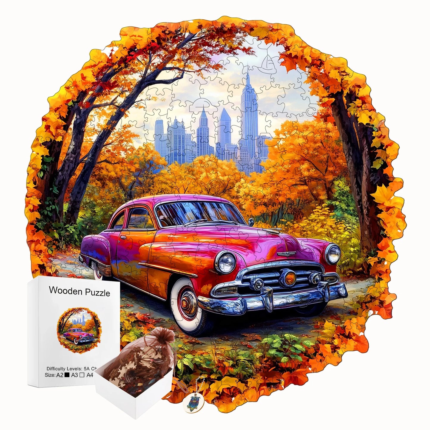 Funny Wooden Jigsaw Puzzle Cozy Style Home Decor Christmas and Halloween Gift Toy For Teen And Kid