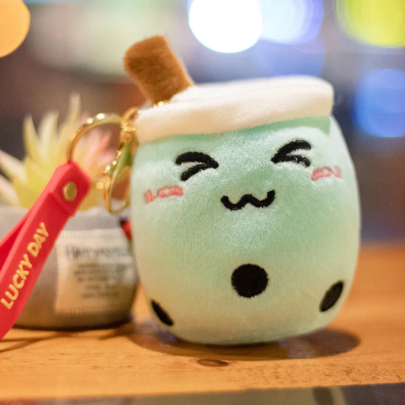 10CM Cute Small Mushroom Plush Toy Creative Stuffed Pendant Doll Red Mushroom Keychain For Kids Girls Holiday Gifts