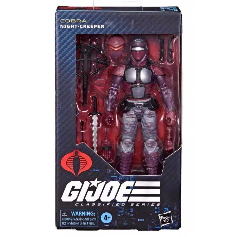 Original Hasbro G.I. Joe Classified Series#121 Cobra Night-Creeper Ninja Action Figure Collection Toys Ornaments