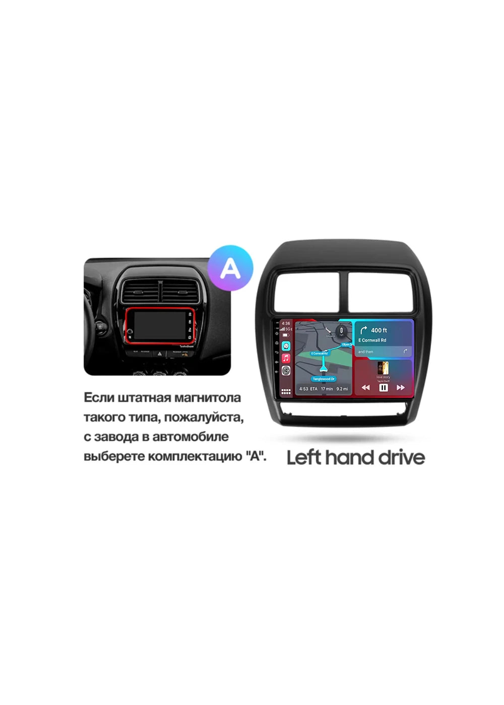 For Mitsubishi ASX 1 2016 - 2023 Android 15 CarPlay Auto Car Radio Multimedia Video Player Navigation stereo GPS carplay+auto