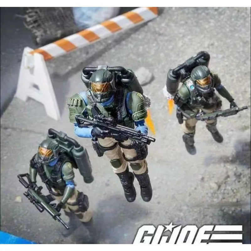 Original Hasbro G.I. Joe Classified Series 95 Steel Corps Troopers Anime Figures Toys Collection Models