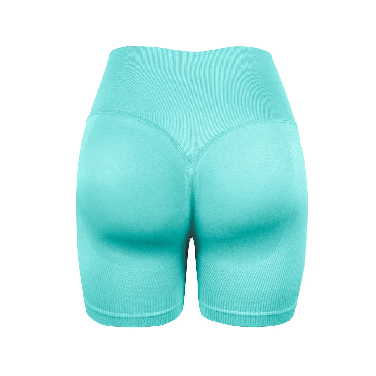 Women's seamless high-waisted yoga shorts that flatten the stomach and lift the buttocks; perfect for workouts and running