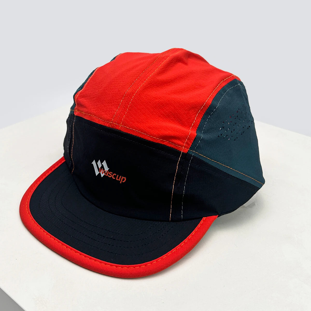 New Unisex Flat Eave Letter Baseball Hats Sunshade Retro Breathable Quick Drying Peaked Caps Versatile Color Block Fashion ins