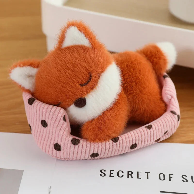 Cute Cartoon Dog, Cat, Fox, Bear,  Rabbit and Pig Plush Toy  Cat Doll Sleeping Animals Toys for Girl Funny Christmas Present
