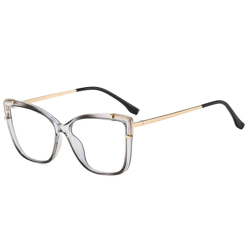 JNPCXI New Comfortable TR90 Square Vintage Computer Eyeglasses Glasses Frame Optical Spectacle Anti-blue Prescription Glasses