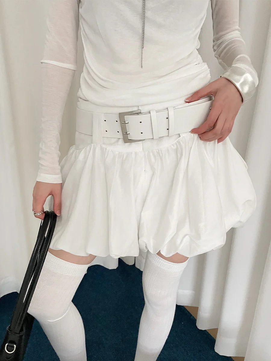 Korean Version Of Versatile White Wide Belt For Women With Skirts And Jeans With A Small Group Design Sense Slimming Waist Belt