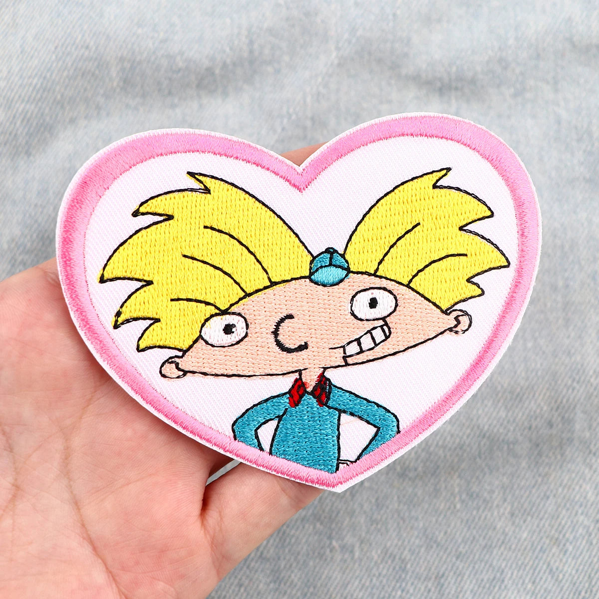 Cartoon Yellow Hair Boy Iron On Patch Clothes Patch For Clothing Embroidered Patch Garment Apparel Accessories Sewing Stickers