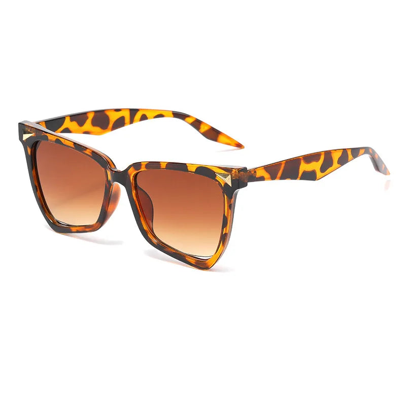 JNPCXI Rainbow Cat Eye Vintage Women Sunglasses Brand Black Round Cool Men Pilot Sun Glasses