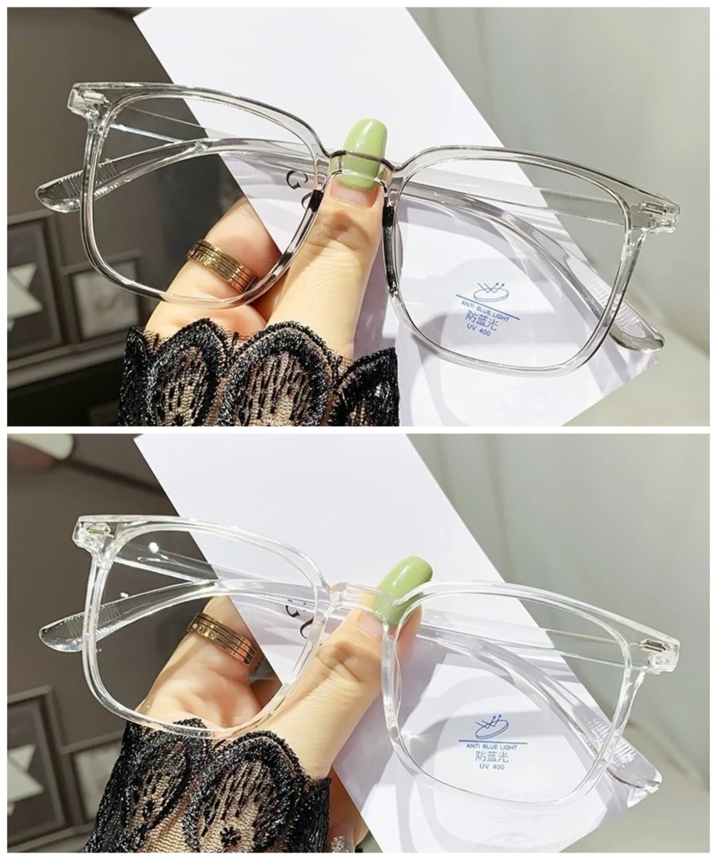 Korean Anti Blue Light Blocking Round Frame Glasses Anti-fatigue Spectacles Fashion for Men/Women Radiation Protection