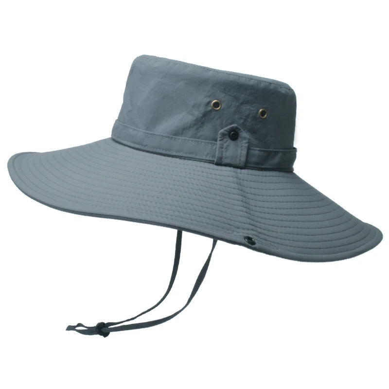 Xinbaoguan 100% Nylon 9206 European and American Summer Outdoor Sunshade Extra Large Eaf Fisherman Hat Men's Mountaineering Hat