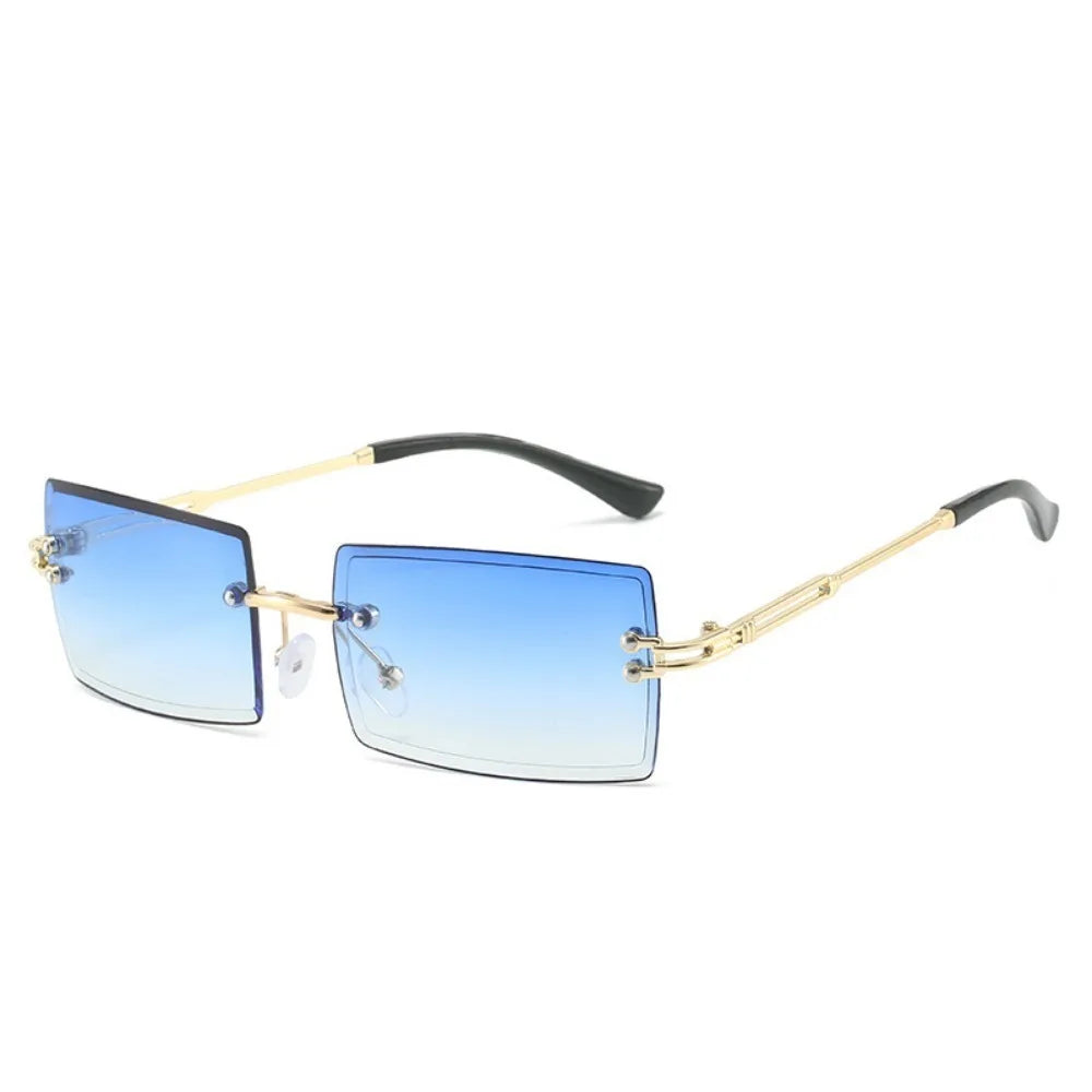 Frameless Trimmed Square Sunglasses Fashion Sunglasses Women European and American Trend Eyewear