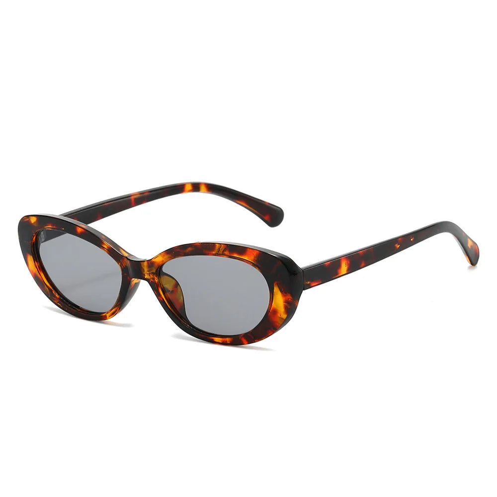 JNPCXI Small Oval Sunglasses for Women Vintage Design Sun glasses Shades Female Retro Punk Men Sunglass Outdoor Trendy Eyewear