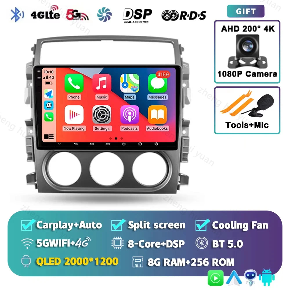CarPlay Auto Android 15 For Suzuki Liana 1 2004 - 2008 Car Radio Multimedia navigation video DVD Autoradio Stereo 2din 4G+BT GPS
