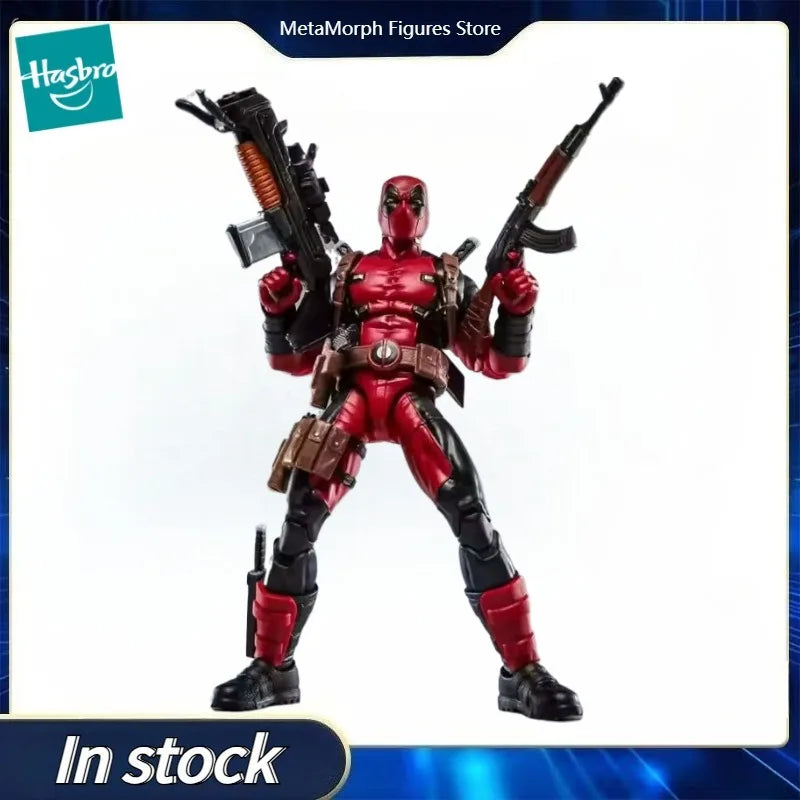 Original Hasbro MARVEL Legends Series Maximum DEADPOOL Anime Figure Toys Ornaments Collection