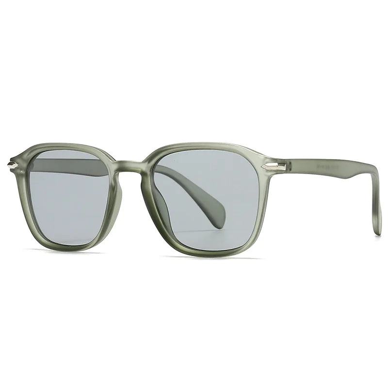 JNPCXI New Square Men Sunglasses Fashion Shades UV400 Retro Rivets Women Luxury Black Yellow Sun Glasses