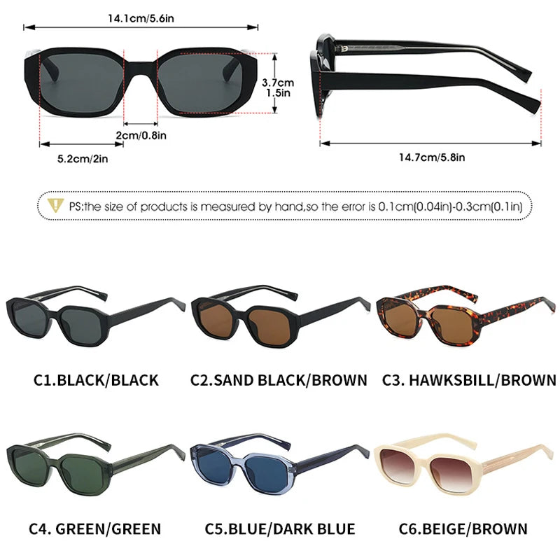 JNPCXI Ins Popular Small Square Sun Glasses for Women Men Quality Stainless Steel Core CP Frames UV400 Fashion Sunglasses Men