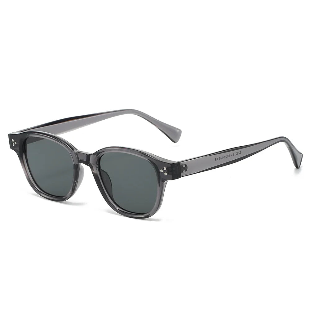 JNPCXI New Square Women Rivets Sunglasses Gradient Shades Men Sun Glasses UV400