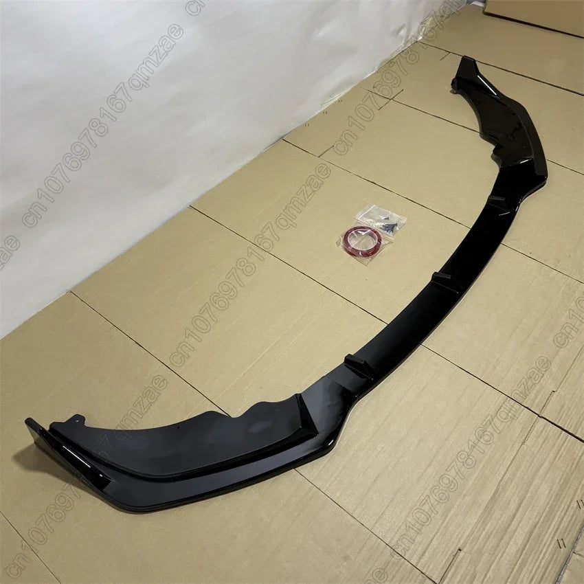 For BMW 2 Series F44 225i M235i M240i Gran Coupe M Sport 2020-2024 Car Front Bumper Lip Spoiler Diffuser Body Kit Gloss Black