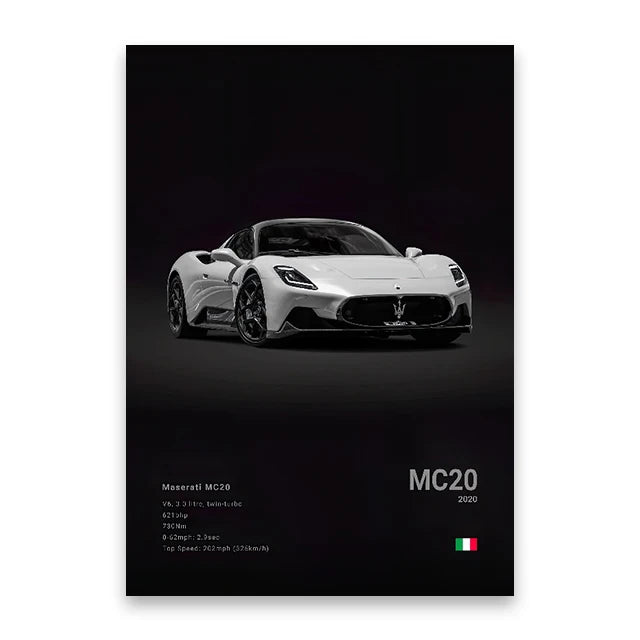 2020 Mercedes MC20 Print Famous Brand Cars Canvas Wall Poster Room Decor