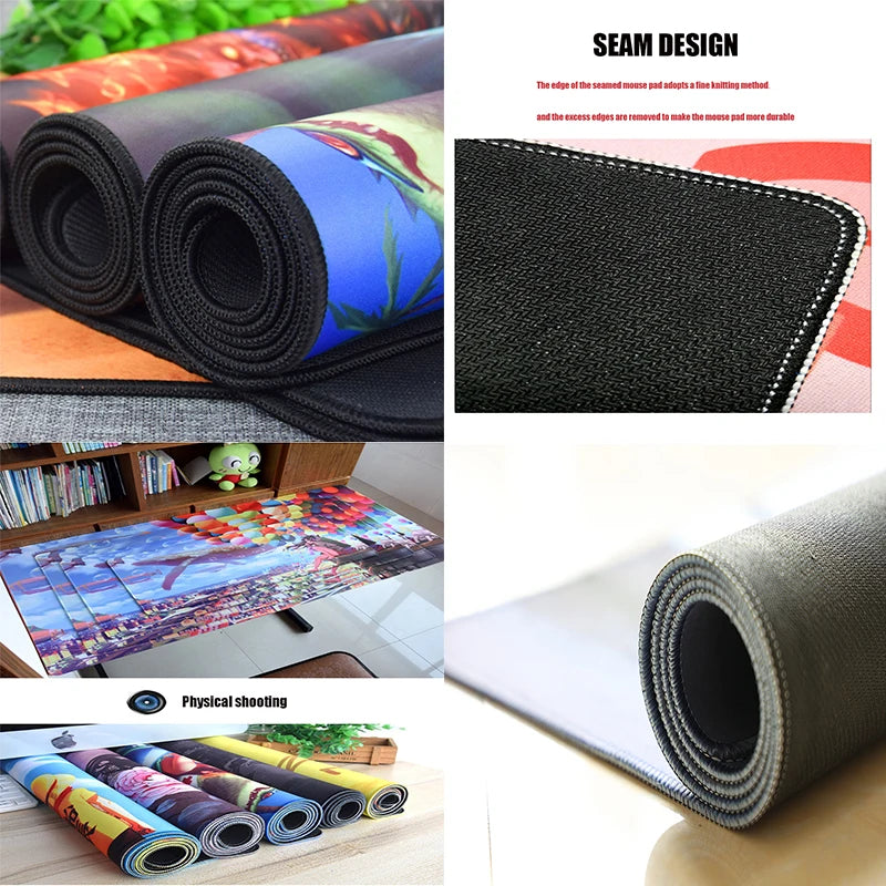 Melody9 Cute Mouse Pad Large Hello Kitty Kuromi Kawaii Mouse Mat Pink Desk Mat