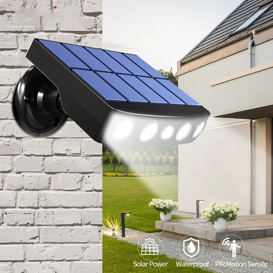 Solar Powered Led Wall Light Outdoor Motion Sensor Waterproof IP65 Lighting Home