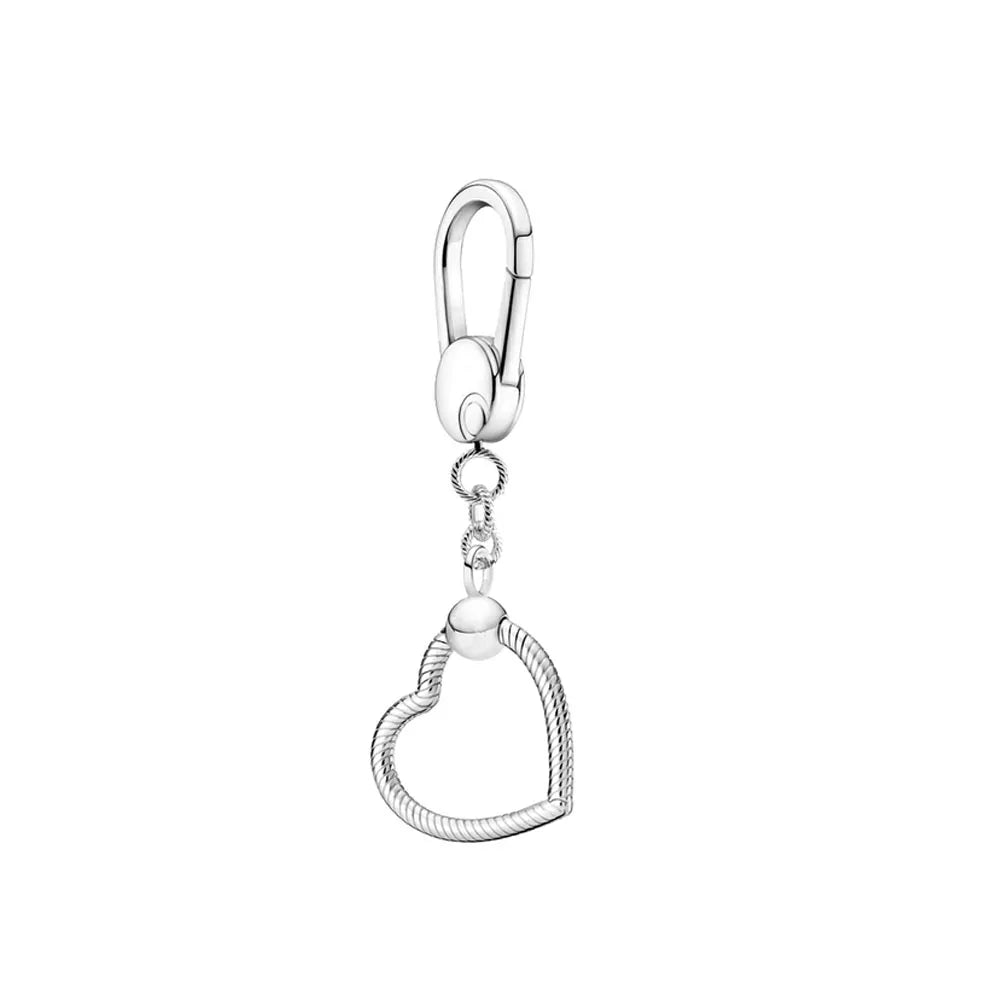 925 sterling silver plated Shining big green nature heart Women Necklace Pendant