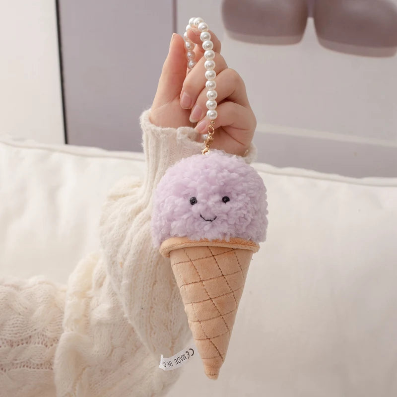 Cute Cartoon Ice cream Plush Toy Stuffed Food Snack Pillow Cushion Cone Kids Toys Kawaii Room Decor Birthday Gift for Kids