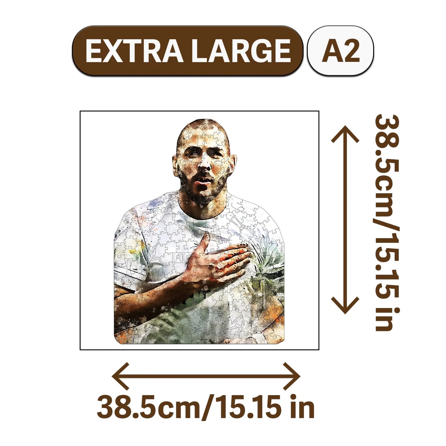 Football Genius Wooden Jigsaw Puzzle Wood Home Decor Painting Christmas and Halloween Gift Toy for Teen and Kid