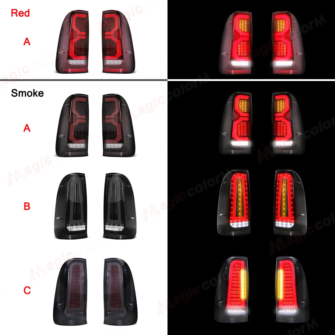 Tail Lamps For Toyota Hilux VIGO 2005 2006 2007 2008 2009 2010 2011 2012 2013 2014 Brake Turn Signal Reverse Driving Tailights