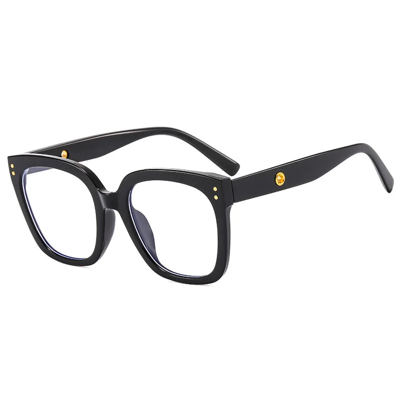 JNPCXI New Square Glasses Frame for Women Anti-Blue Ray Fashion Lady's Myopia Glasses Prescription Computer Glasses
