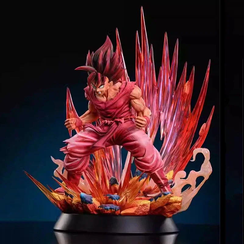 38CM Anime Dragon Ball Z Kaiouken Goku Figure Super Saiyan Son Goku Action Figurine PVC Statue Collection Model Toys Gifts