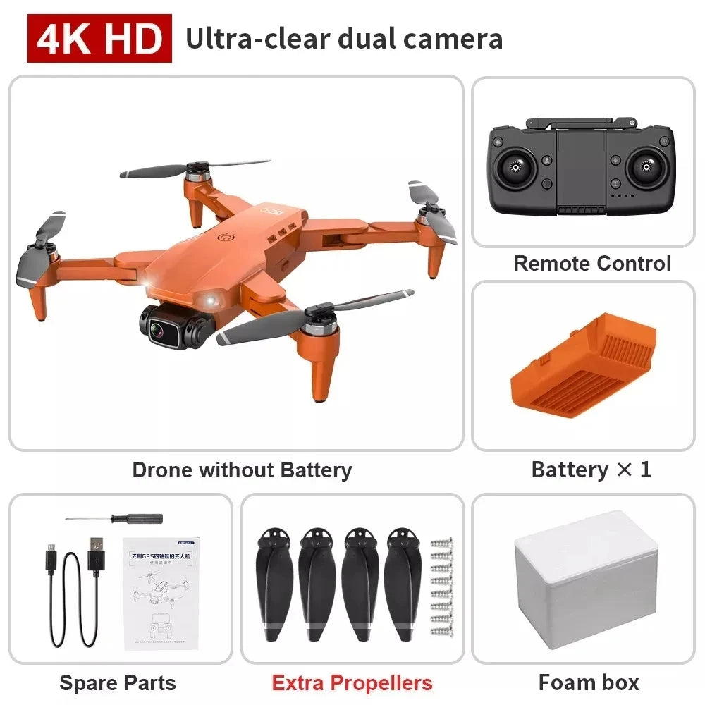 Drone L900 4K Pro 5G GPS HD Dual Camera Photography Brushless Foldable Quadcopte