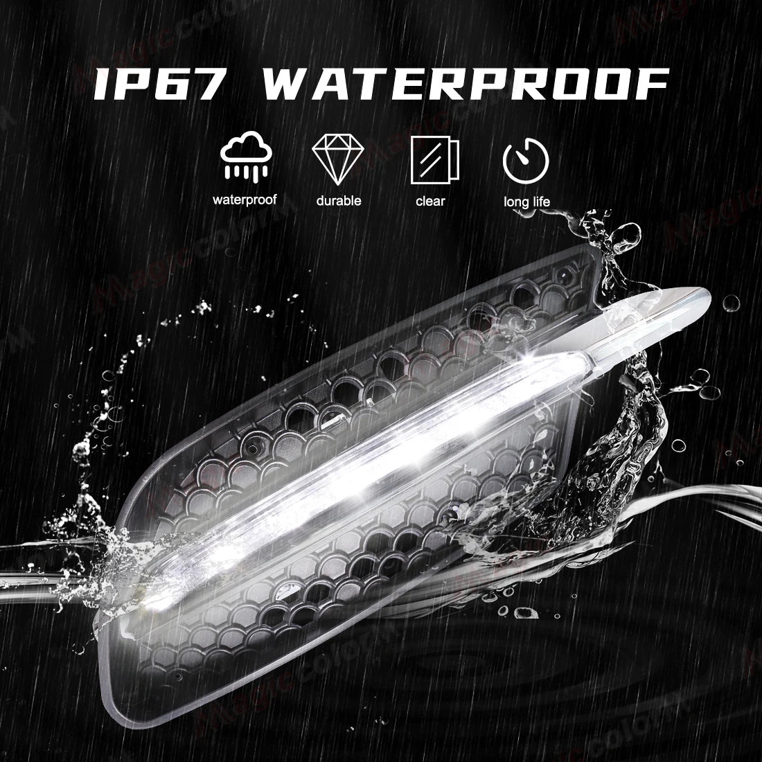 For Mercedes Benz W204 Sport AMG C300 C350 2008 2009 2010 2011 LED Daytime Running Lights DRL Front Bumper Headlights Daylights